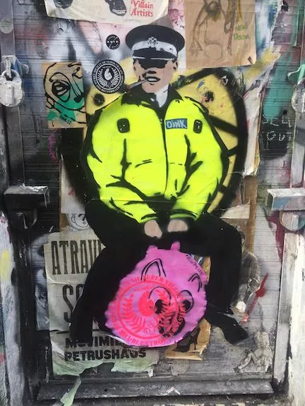 UK London bluntroller cop on a pig