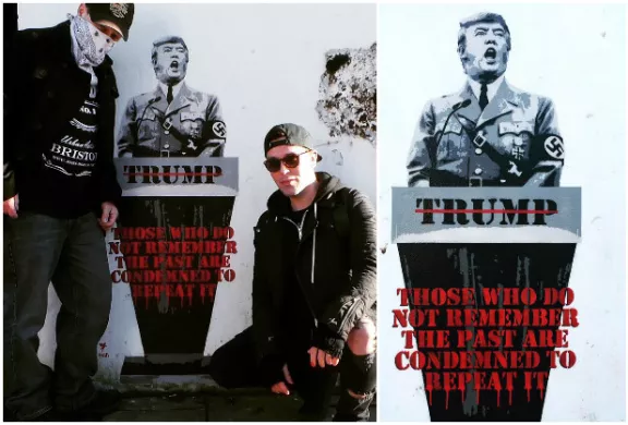 UK Bristol Pegasus Trump Hitler