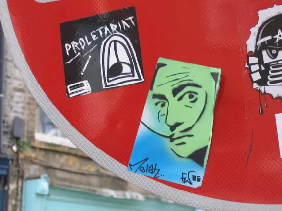 UK London FW Moolah Dali Sticker