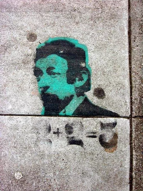 2+2=5 SF Geary St. portrait