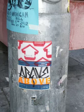 Above Haight St. sticker