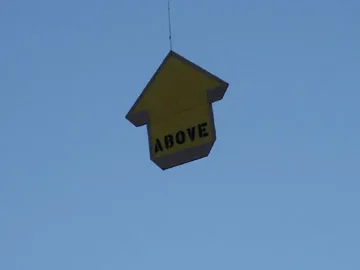 Above SF Mission hung arrow ABOVE