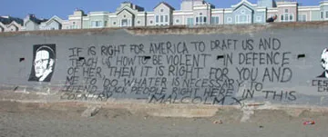 SF Claude Moller Ocean Beach Malcolm X