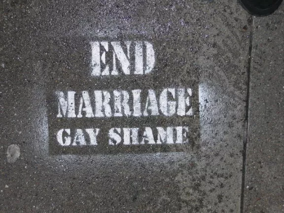 Gay Shame SF Castro End Marriage