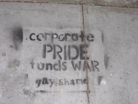Gay Shame SF Valencia Corp Pride Funds War