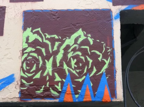 Kate Deciccio SF Lower Haight mural on wiggle 03-2