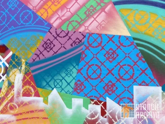 M.iluminSF Hayes Valley pattern and city mural detail