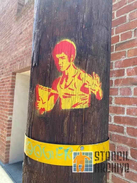 MISSTENCIL Bruce Lee Chinatown SF