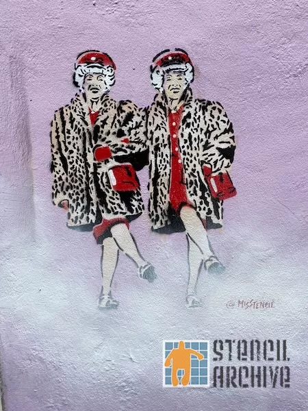 MISSTENCIL The Brown Twins Chinatown SF