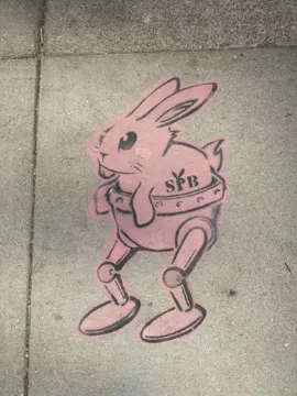 Jeremy Fish Silly Pink Bunnies Haight St. 01