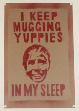 Street Art Workers SF Mission Mugging Yuppies