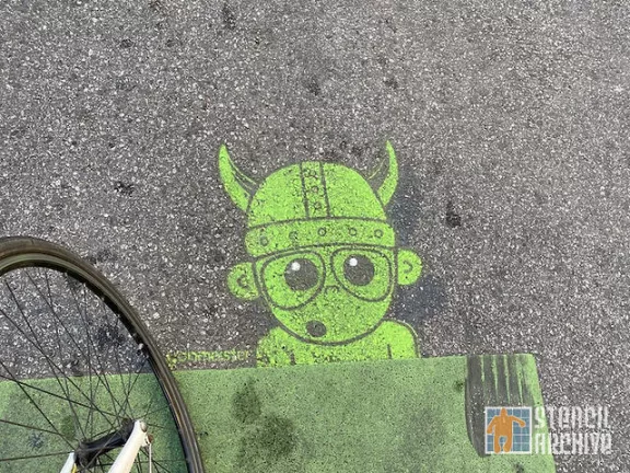 Yon the Wiggle Green Viking