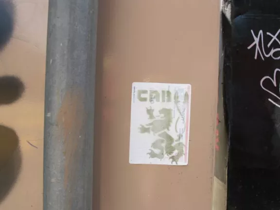 CAB lion sticker