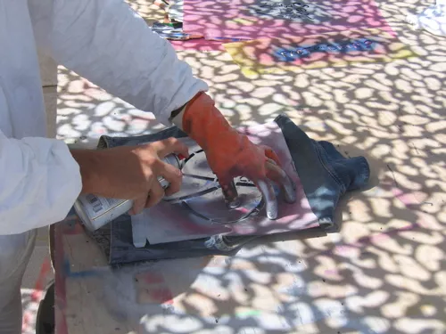 Chris Benfield NV BRC 2006 stencil station 01