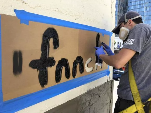 fnnch Dreamers mural signature cut out