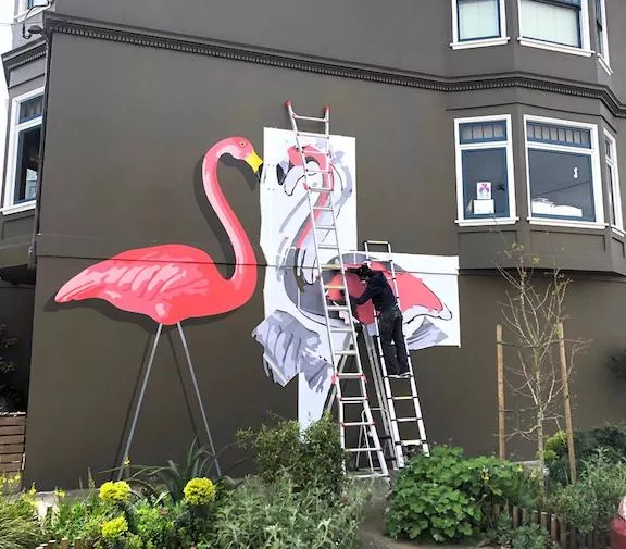 fnnch large flamingos cut out