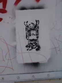 SF China Basin Tire Beach Buddha