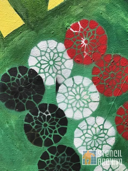 SF Clarion Alley AROC Art Forces Will to Live Detail 05 pattern