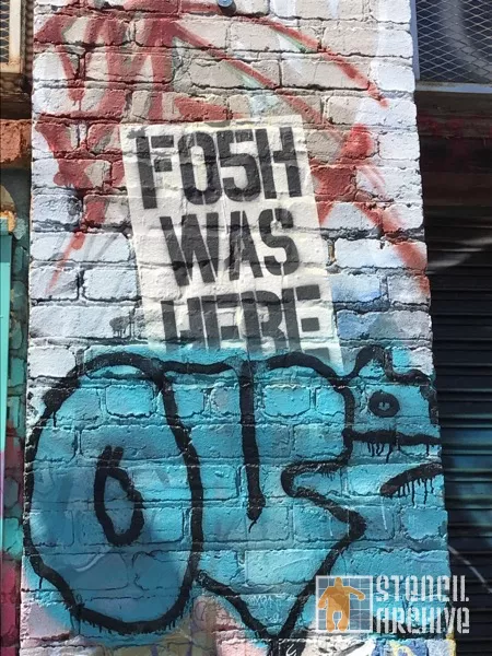 SF Clarion Alley FO5H Was Here pasteup