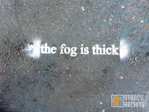 SF Clarion Alley CAMP fog is thick
