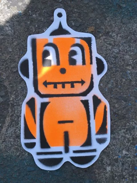 SF Clarion Alley robot sticker