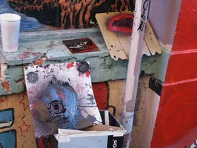 SF Clarion Alley cut outs