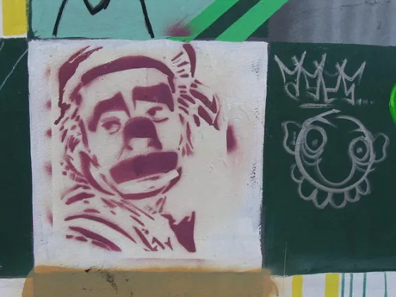 SF Clarion Alley clown