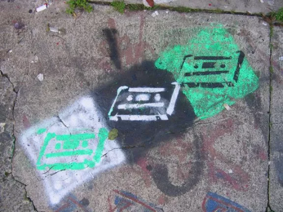SF Clarion Alley casette tapes