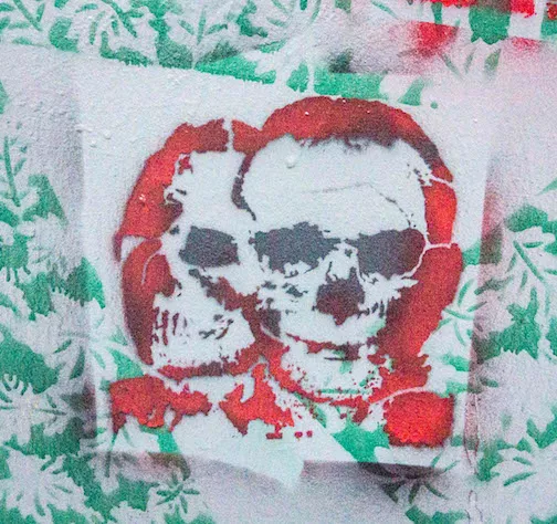 SF Clarion Alley skulls 2016