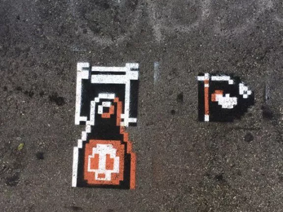 SF Clarion Alley Bill Blaster bitmap