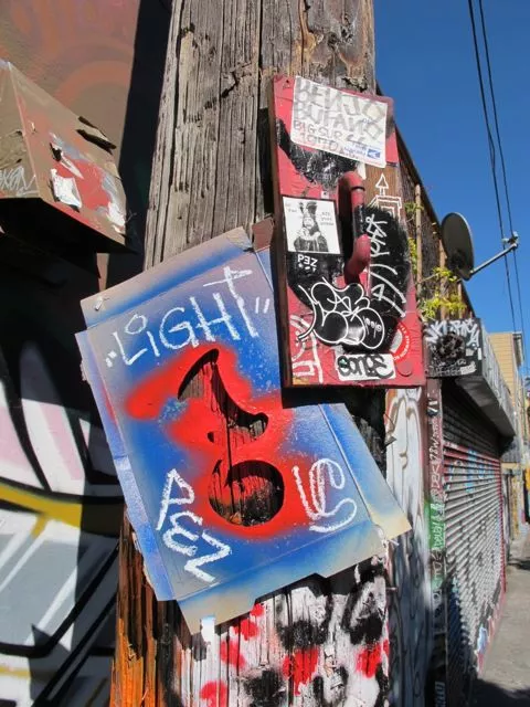 SF Clarion Alley Light cut out