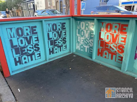 SF Divisadero Madrone More Love Less Hate
