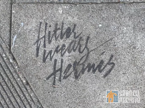 SF Lower Haight Hitler wears Hermes