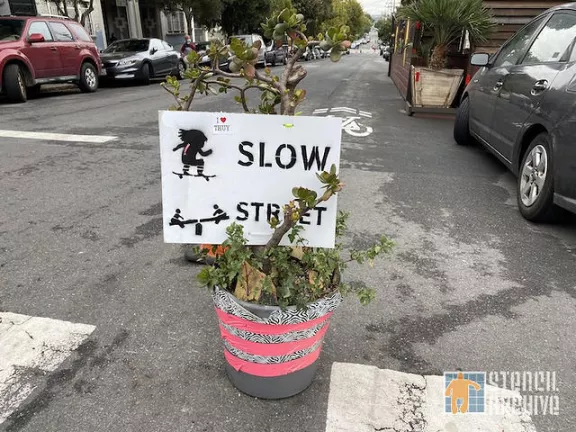 SF Lower Haight Slow Street Sign 02