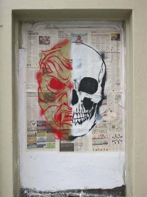 SF Lower Haight demon skull