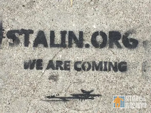SF Lower Haight stalin.org advert