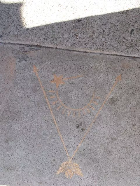 SF Lower Haight two arrows sun star