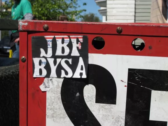 SF Upper Haight JBF BYSA sticker