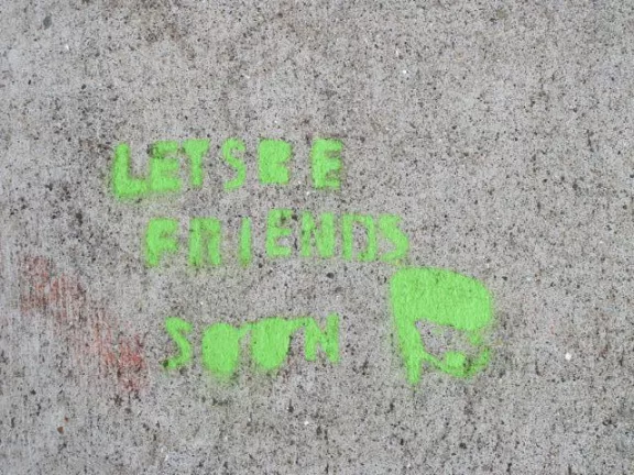 SF Upper Haight Lets Be Friends Soon