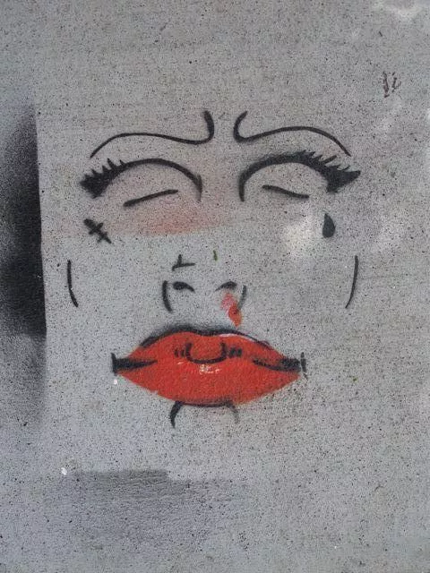 SF Upper Haight Ashbury closed eyes