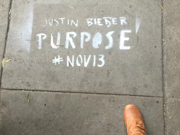 SF Upper Haight Bieber advert