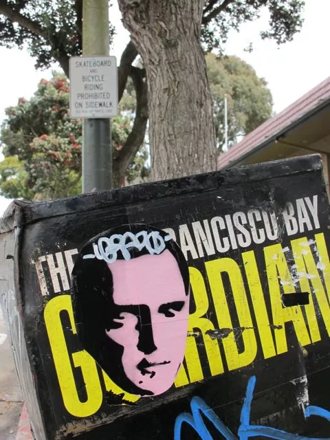 SF Upper Haight Christopher Walken sticker
