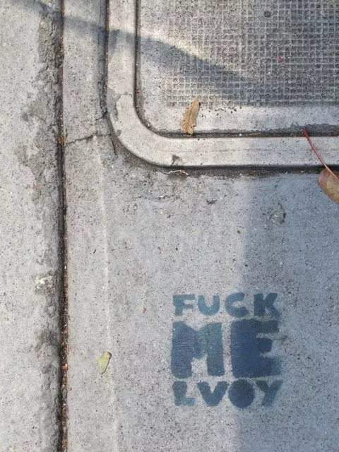SF Upper Haight F..K ME LVOY
