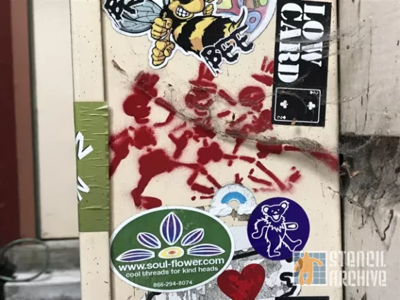 SF Upper Haight Grateful Dead dancing skeletons