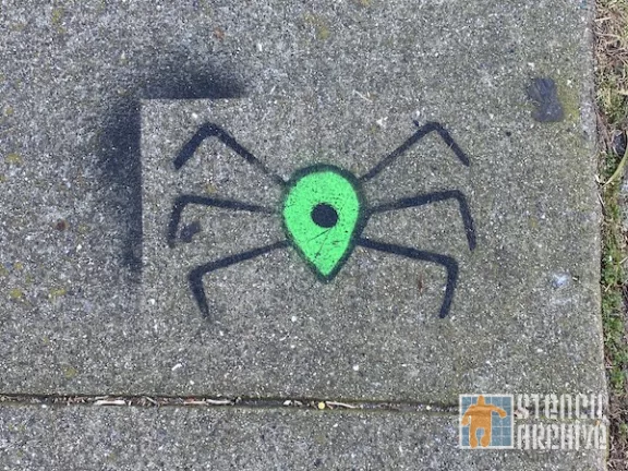 SF Upper Haight Map Pin bug