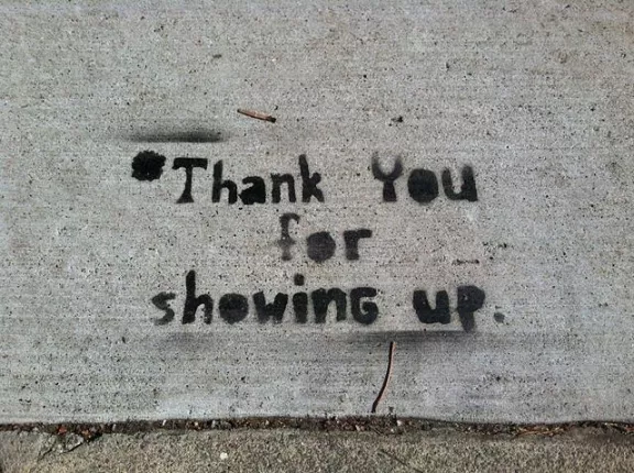 SF Upper Haight Thank You for Showing Up