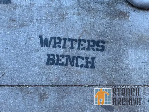 SF Upper Haight Writers Bench
