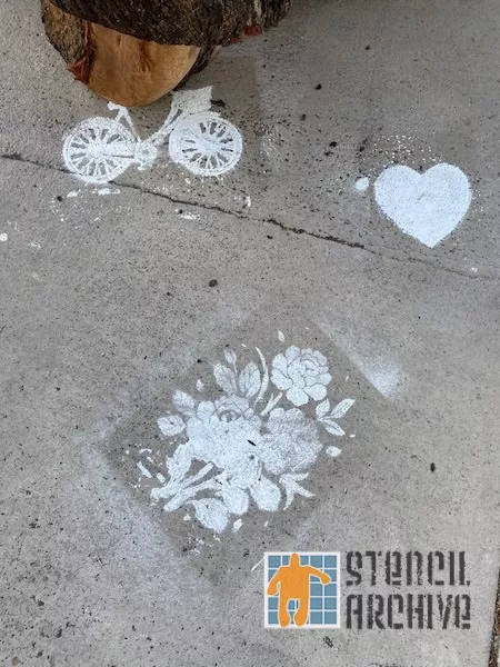 SF Upper Haight bicycle heart flowers