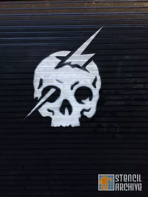 SF Upper Haight skull lightning bolt