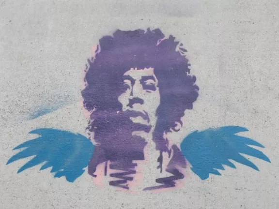 SF Upper Haight Jimi Hendrix